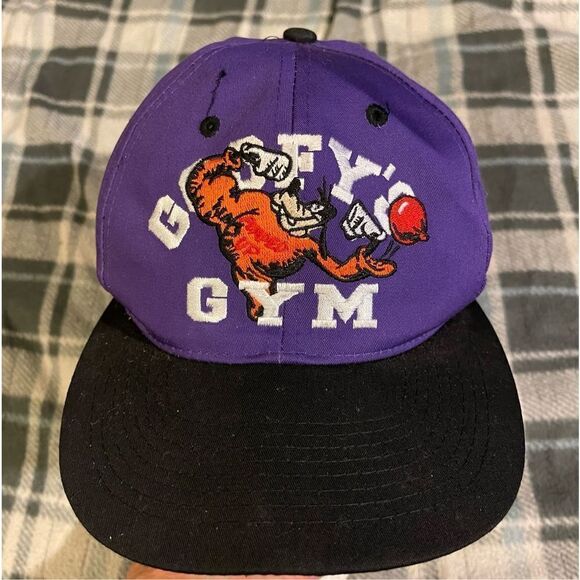 Vintage Disney Goofy Gym Hat Co SnapBack Purple Hat - Picture 2 of 9